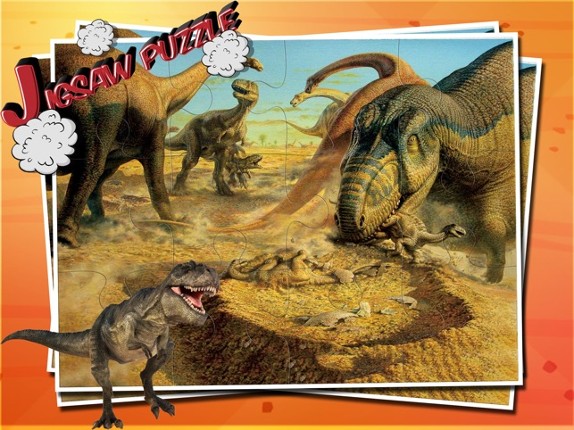 Dinosaur Jigsaw Puzzle - Jurassic Animated Dino Jigsaw Puzzle with HD Cartoon Dinosaurs screenshot