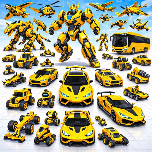 Games like Taxi Car Robot Transformation