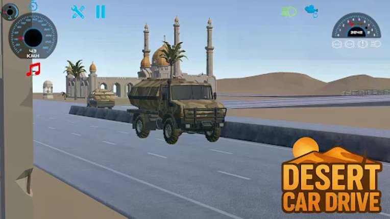 Desert Car Drive Image