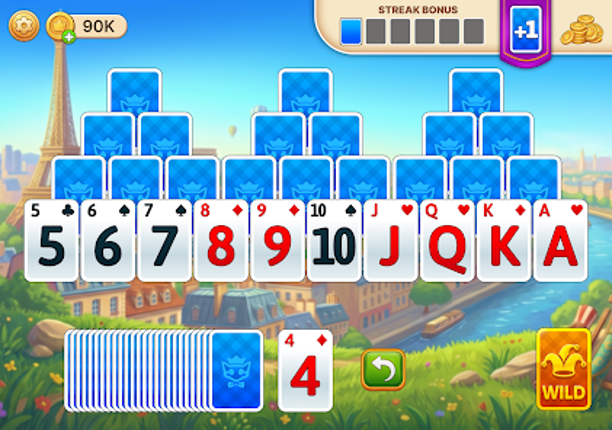 Solitaire Explorer: TriPeaks screenshot