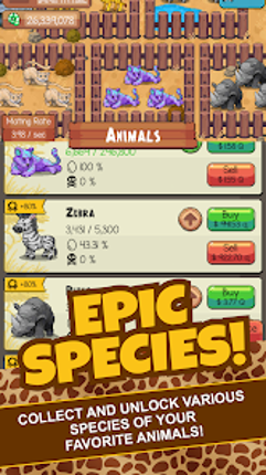Idle Tap Zoo: Tap, Build & Upg Image
