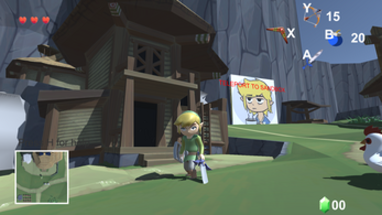 Legend of Lonk: Windwaker remade in Unity screenshot