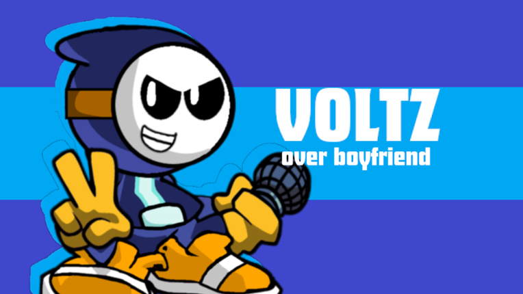 Friday Night Funkin' Voltz over Boyfriend Game Cover