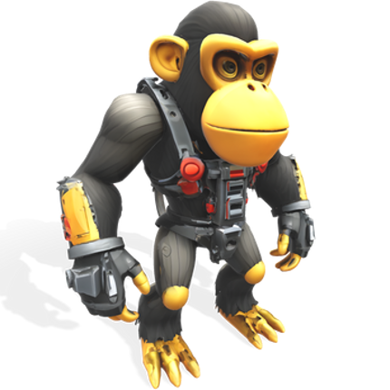 Mighty Ape Warriors Collection 3D Model screenshot