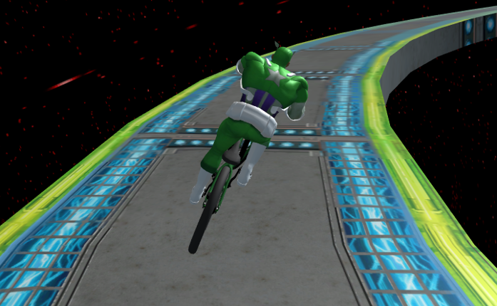 SuperHero BMX Space Rider Game Cover