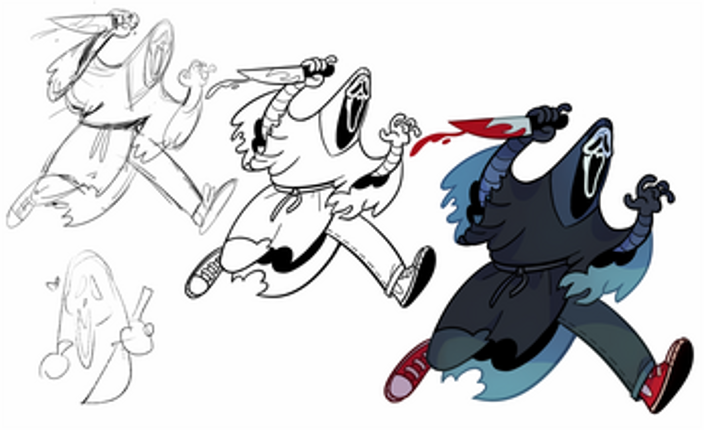 A HORROR (MOSTLY DBD) SKETCHBOOK 2020-2022 screenshot