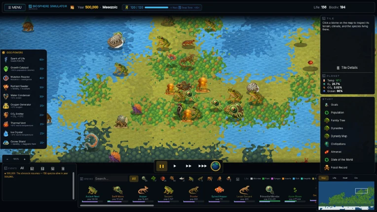 Biosphere Simulator screenshot