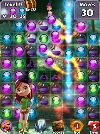 Bubble Girl Soda Witch - Pop the yummy gem candy and easy shooter puzzle screenshot