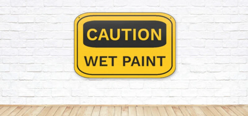 CAUTION WET PAINT Image