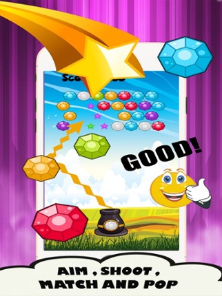 Diamond bubble mania: Bubbles ball shooter games screenshot