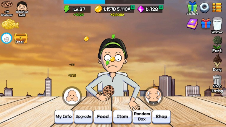 Food Fighter Clicker Games screenshot