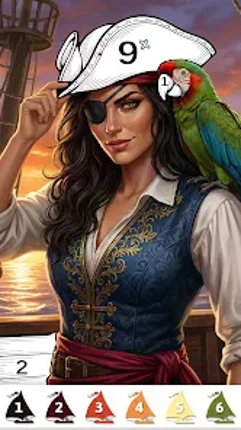 Voyage Color By Number Game Image
