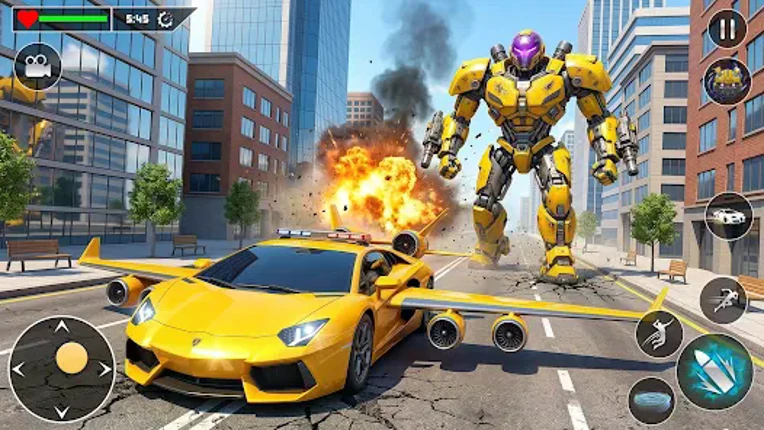 Taxi Car Robot Transformation Image