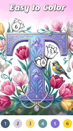 Letter Art Coloring Book screenshot