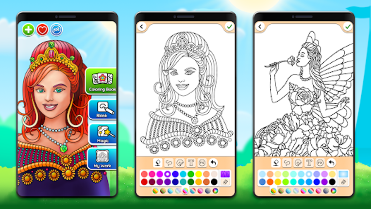 Princess Coloring Game screenshot