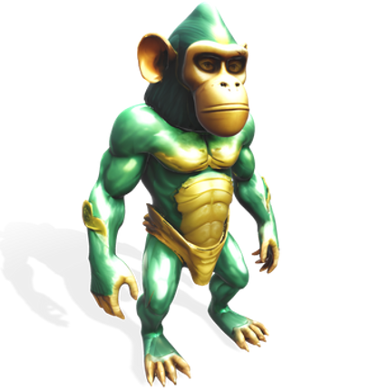 Mighty Ape Warriors Collection 3D Model Image