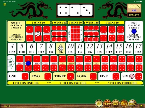 Sic Bo / Hi-Lo screenshot