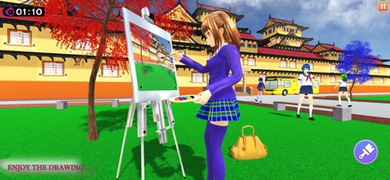 Anime Girl Life High School 3D screenshot