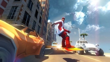 Blazing Hover Board Rider Image