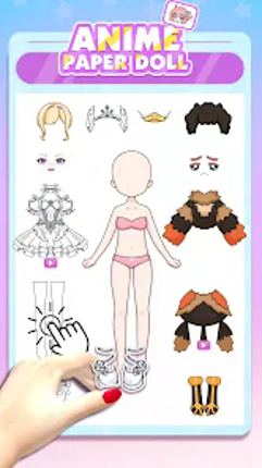 Anime Paper Doll DIY: Dress Up screenshot