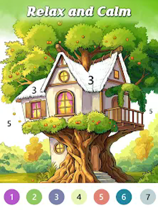 Whimsical House Coloring Book Image