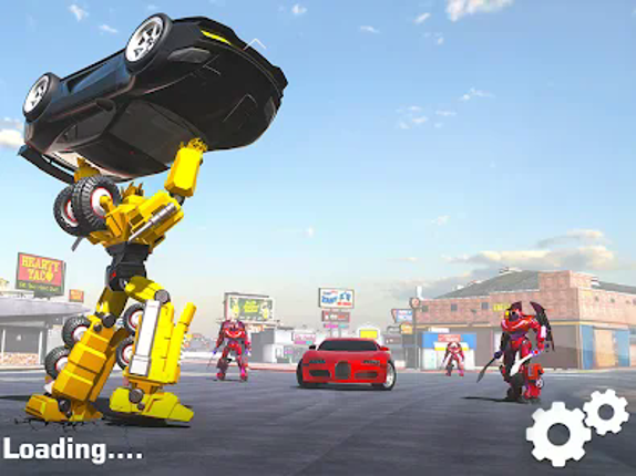 Flying Robot Car Transform screenshot