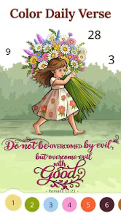 Bible Coloring Paint By Number Image