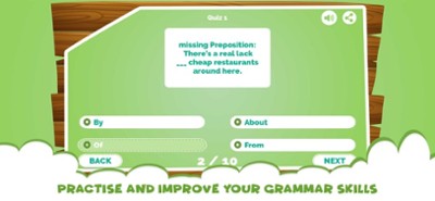 Learn Prepositions Quiz Games Image