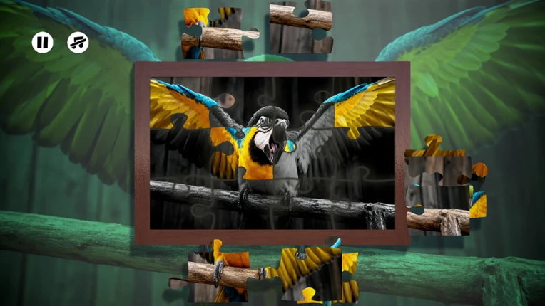 Puzzles Parrots Image