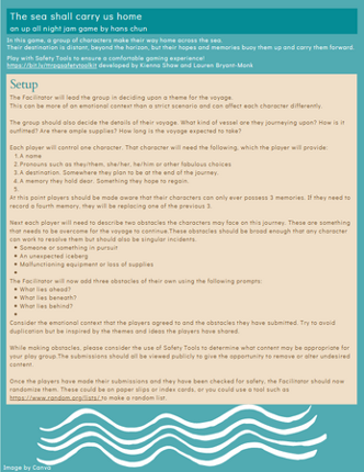 The Sea Shall Carry Us Home Image