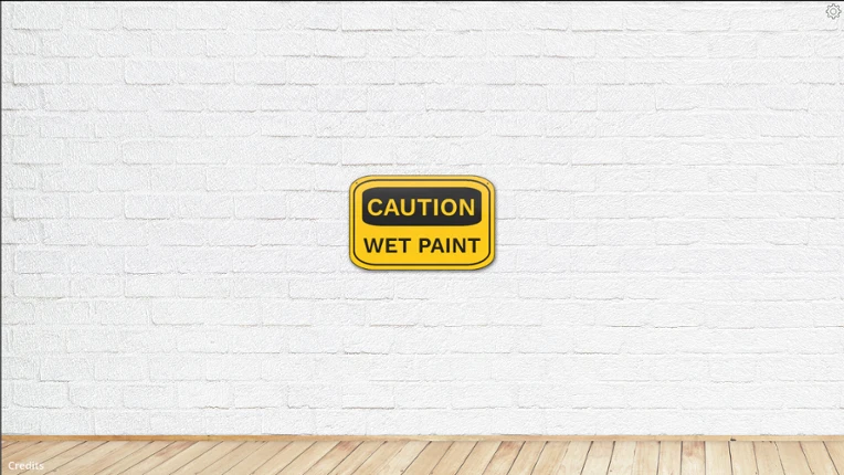 CAUTION WET PAINT screenshot