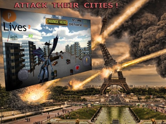 Clash Of Gargoyle 3D - An Epic Deamon War Against Earth's Air Force Fighter Jet (Free Arcade Version) screenshot