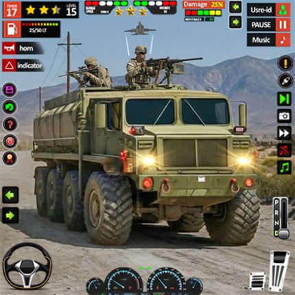 US Army Truck 3D Military Game Image