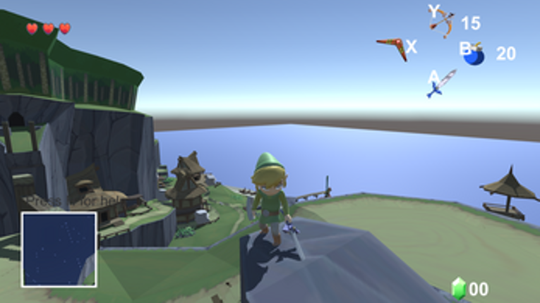 Legend of Lonk: Windwaker remade in Unity screenshot