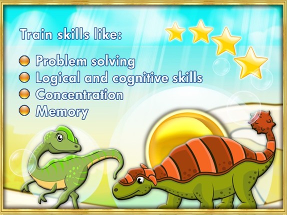 Jurassic dinosaur world pairs puzzle for toddlers and kids screenshot