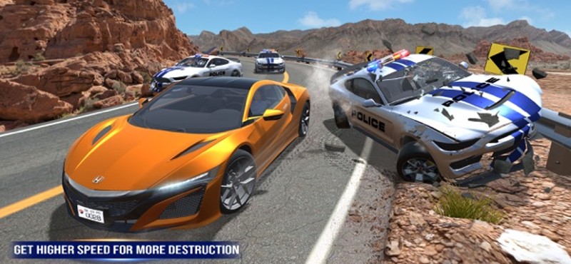Police Car Chase: Speed Crash screenshot