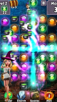 Bubble Girl Soda Witch - Pop the yummy gem candy and easy shooter puzzle screenshot