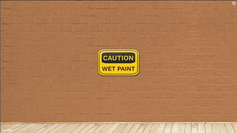 CAUTION WET PAINT screenshot