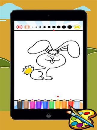 Coloring Book Rabbit free game for kids screenshot