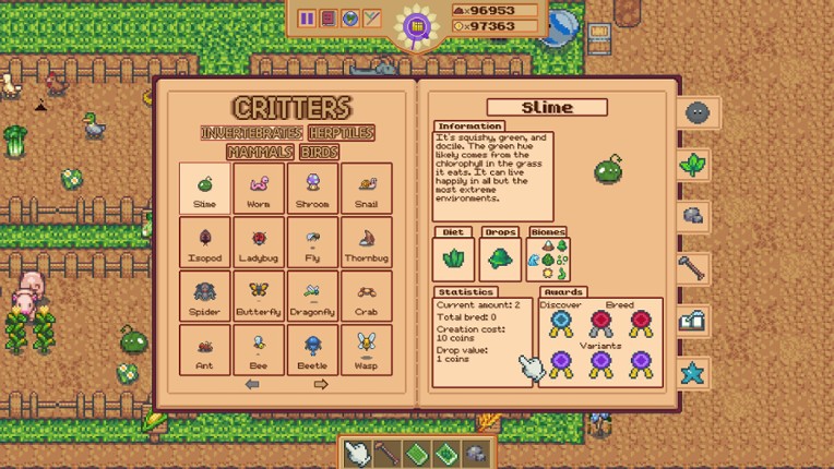 CritterGarden screenshot