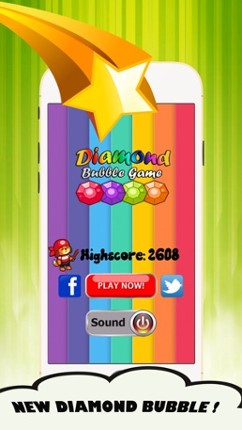 Diamond bubble mania: Bubbles ball shooter games screenshot