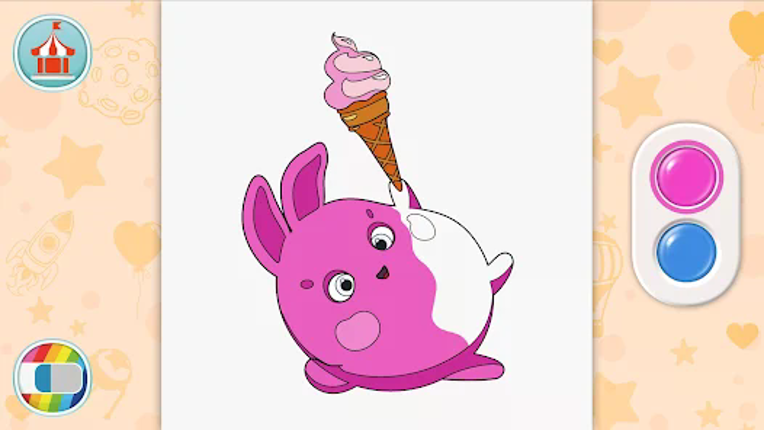 Sunny Bunnies: Coloring Book Image