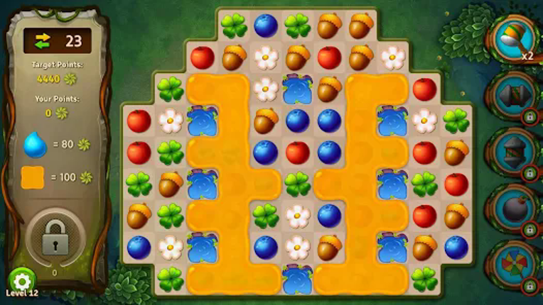 Match 3 Games - Forest Puzzle screenshot