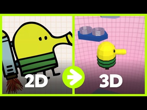 Doodle Jump 3D Game Cover