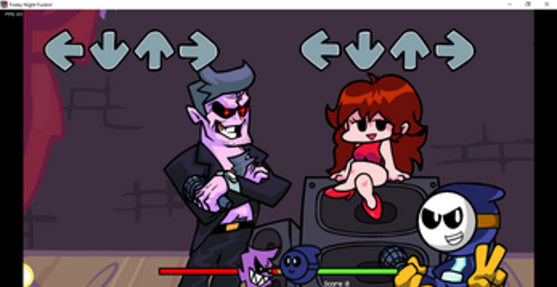 Friday Night Funkin' Voltz over Boyfriend Image