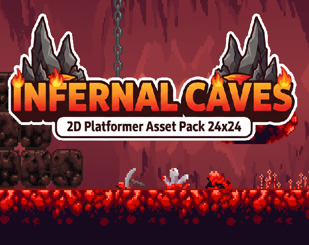 Games like Infernal Caves – 2D Platformer Asset Pack 24x24