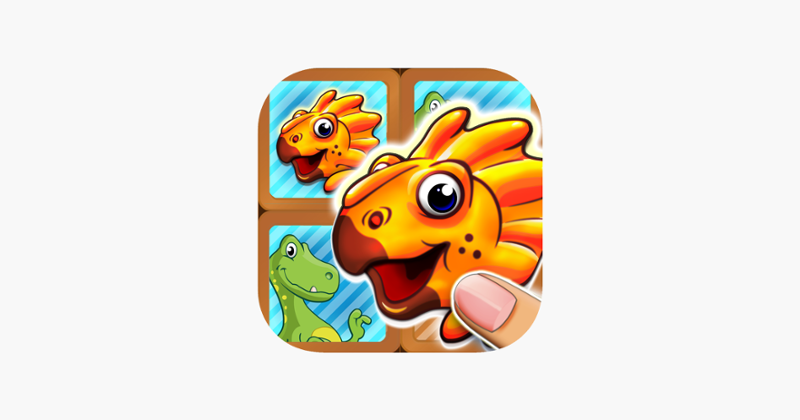 Jurassic dinosaur world pairs puzzle for toddlers and kids Image