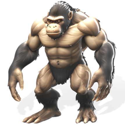 Mighty Ape Warriors Collection 3D Model screenshot