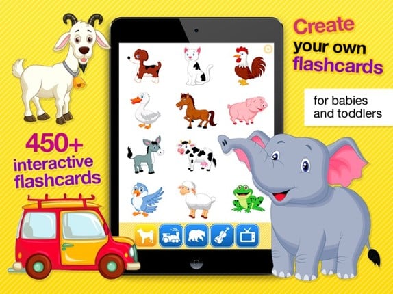 Smart Baby Touch HD - Amazing sounds in toddler flashcards of animals, vehicles, musical instruments and much more screenshot