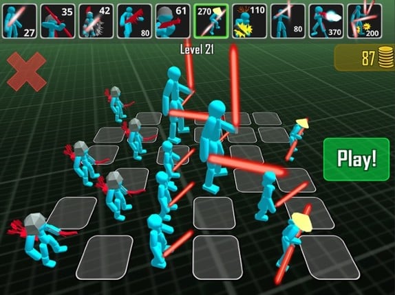 Stickman Neon Battle Simulator screenshot